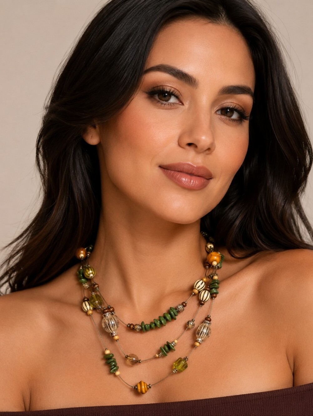 Chico's Floating Embellished Necklace‎